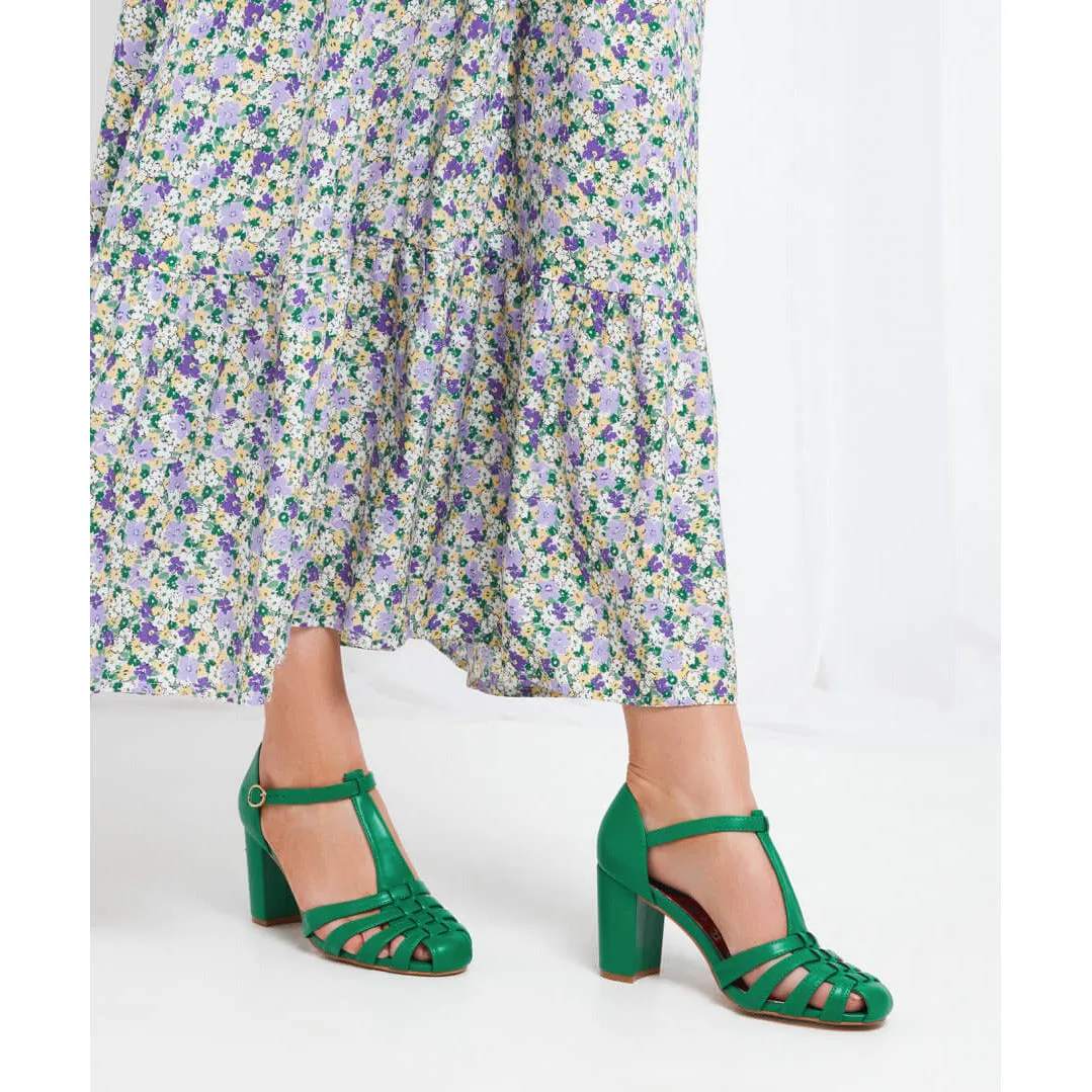 Joe Browns Occasion Wear Shoe Vintage Vibes GREEN KC291A