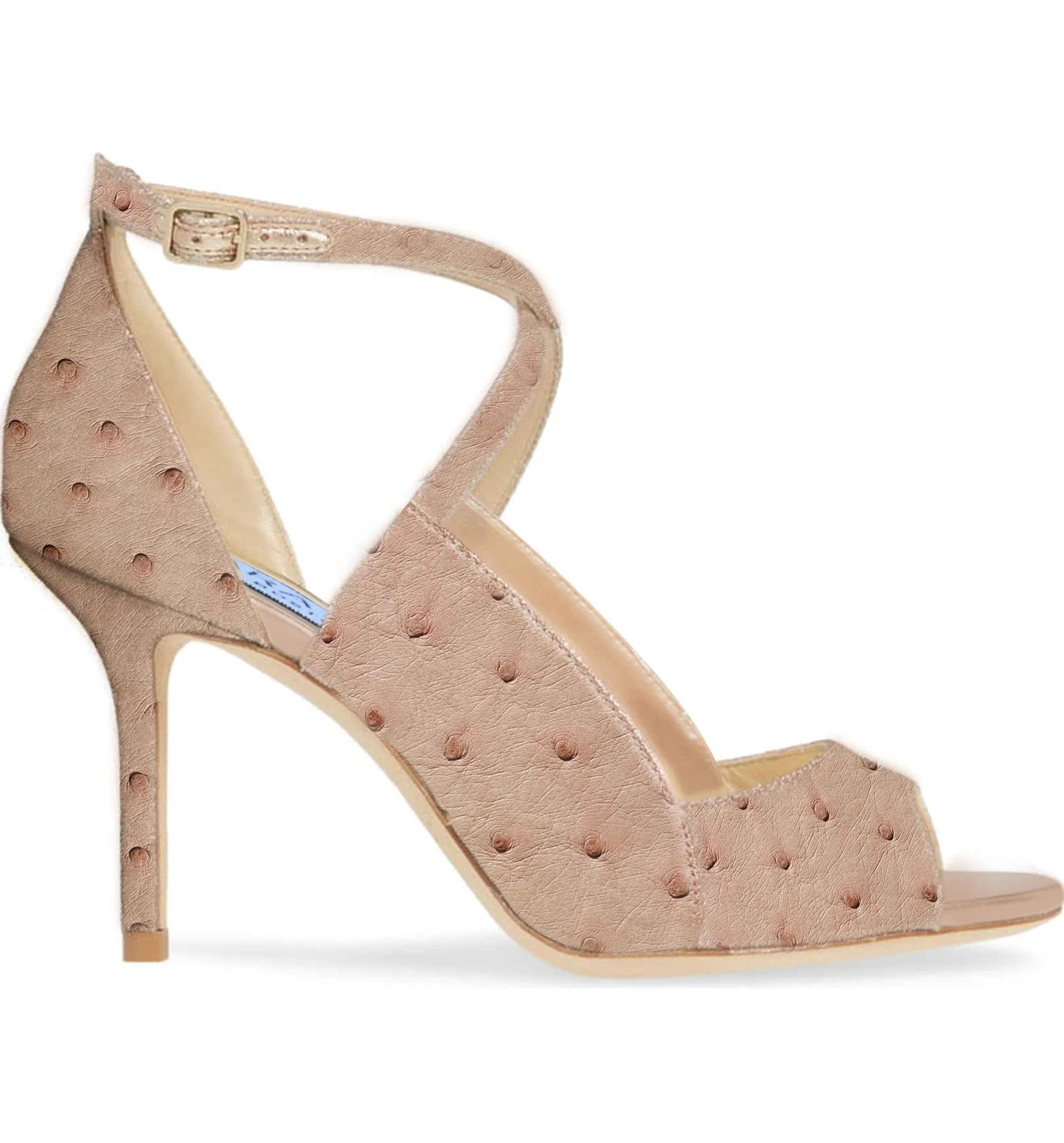 Kara Zini Handmade Ostrich Leather Women's Pumps