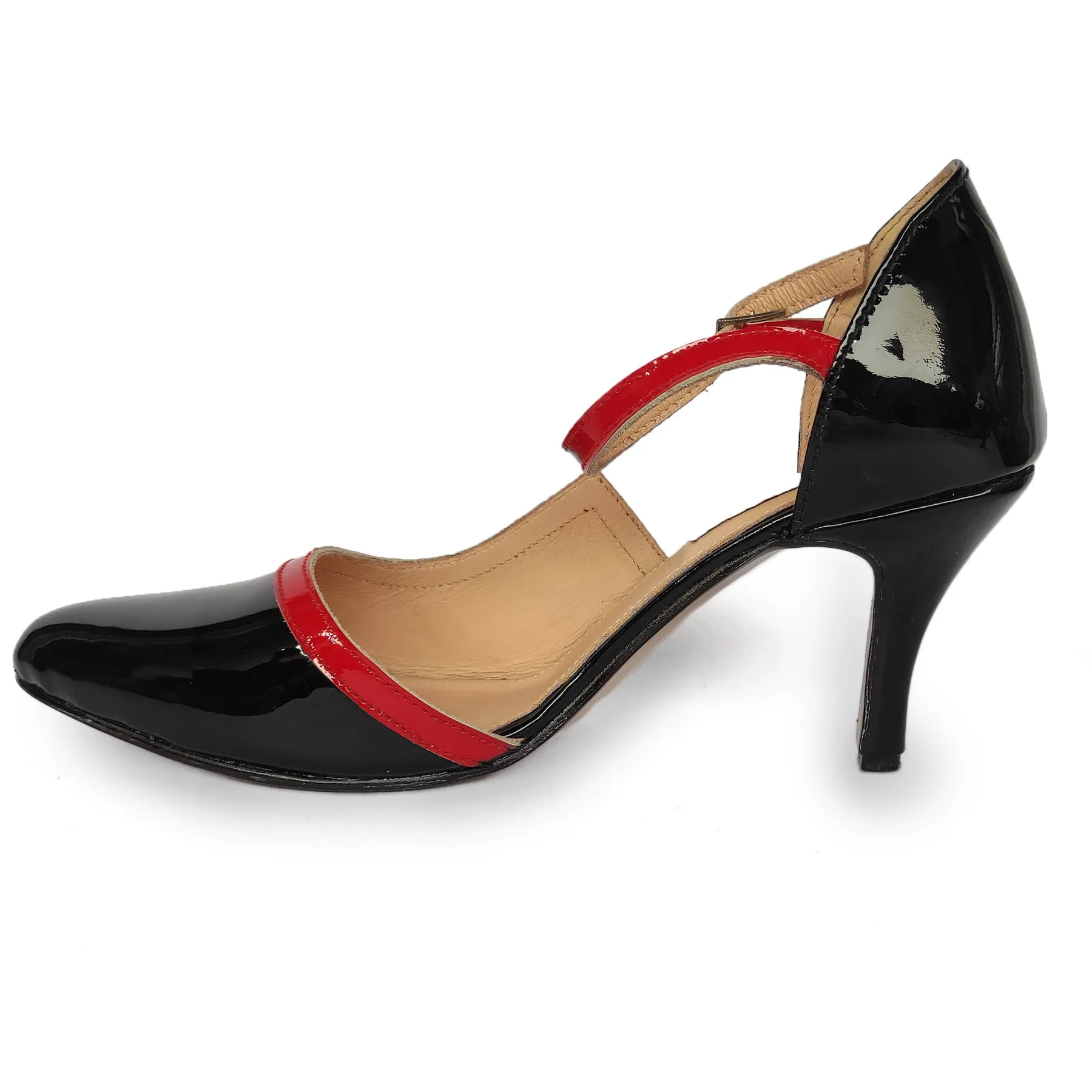 Kara Zini Handmade Women's Black Patina Pumps