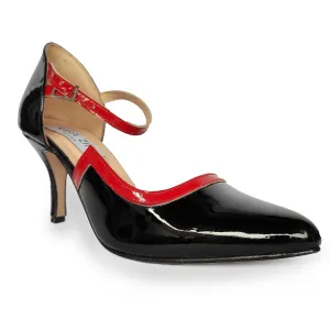 Kara Zini Handmade Women's Black Patina Pumps