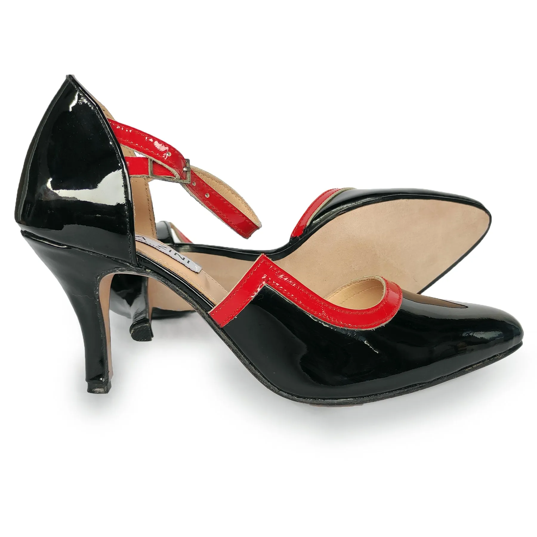Kara Zini Handmade Women's Black Patina Pumps