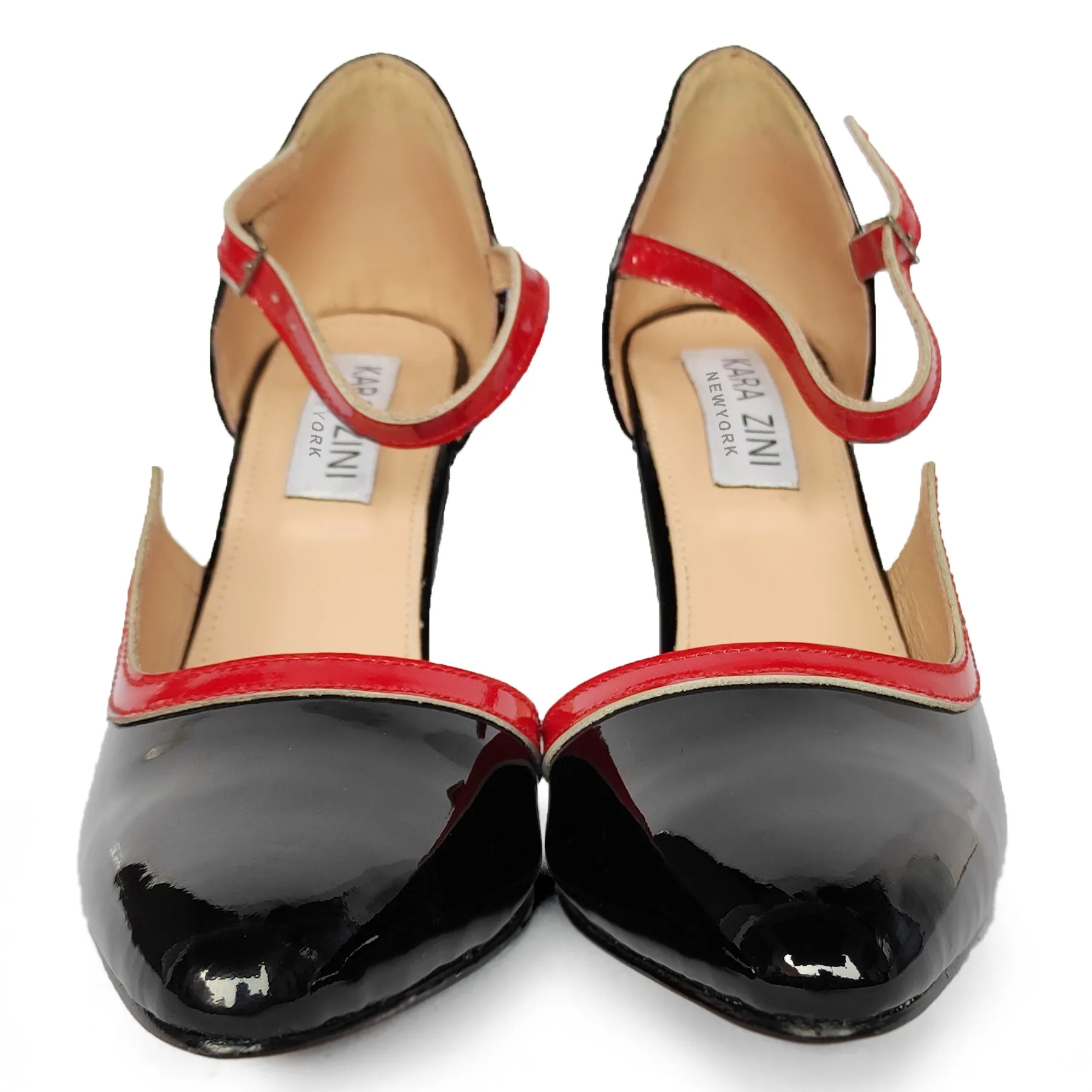 Kara Zini Handmade Women's Black Patina Pumps