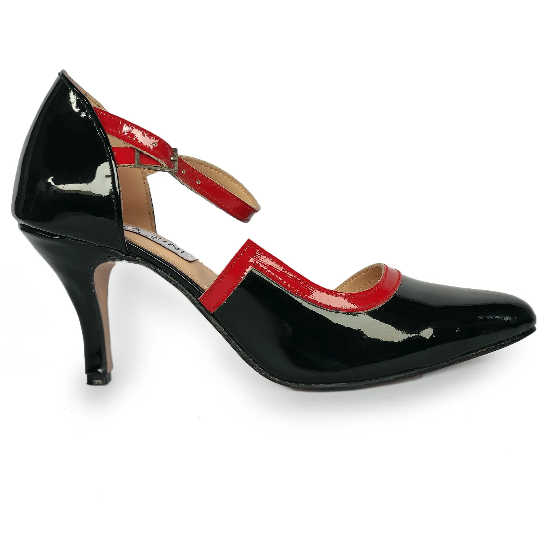 Kara Zini Handmade Women's Black Patina Pumps