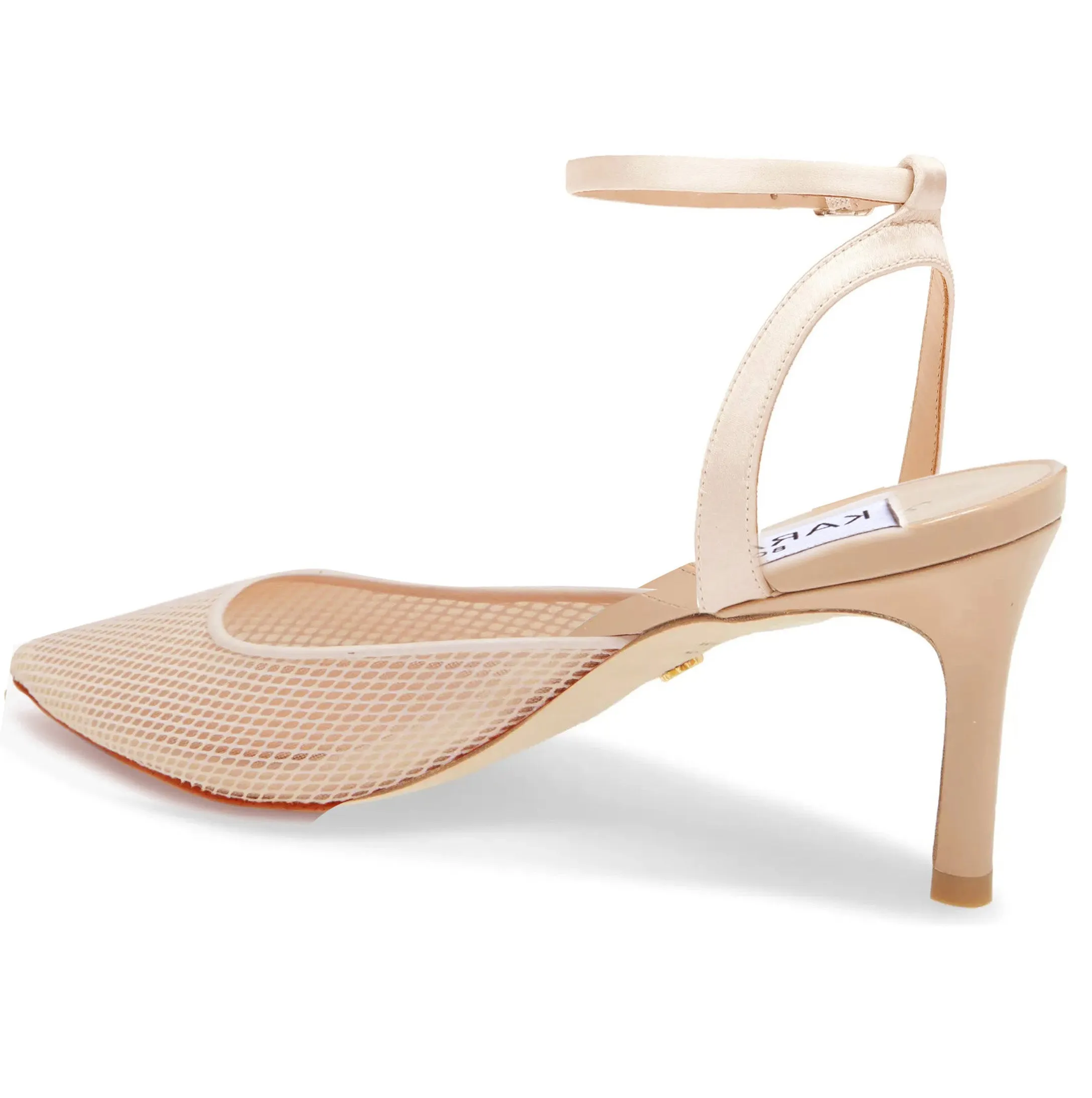 Kara Zini Handmade  Women's  Leather Beige Pumps