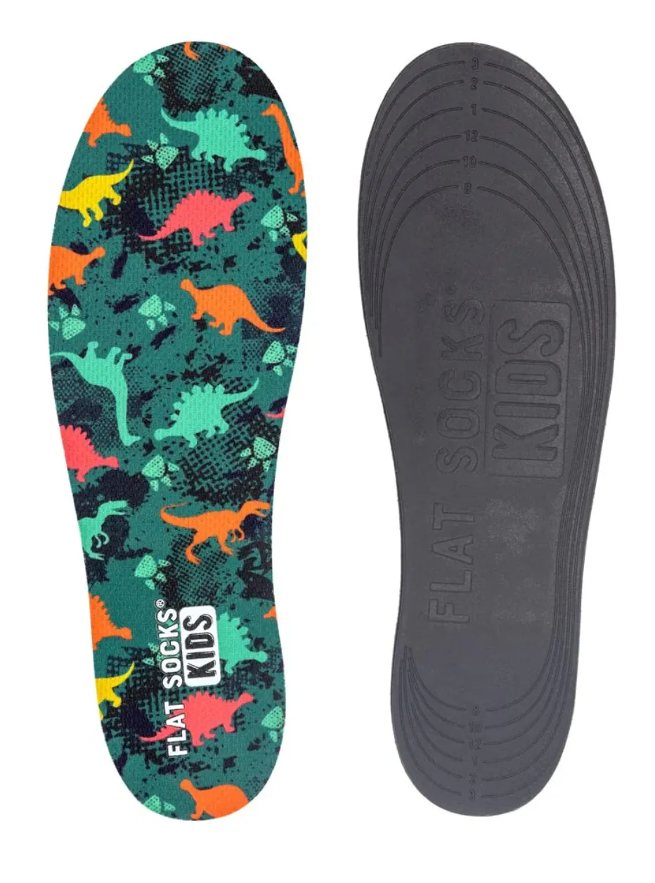 KIDS FLAT SOCKS MESH | DINOSAUR