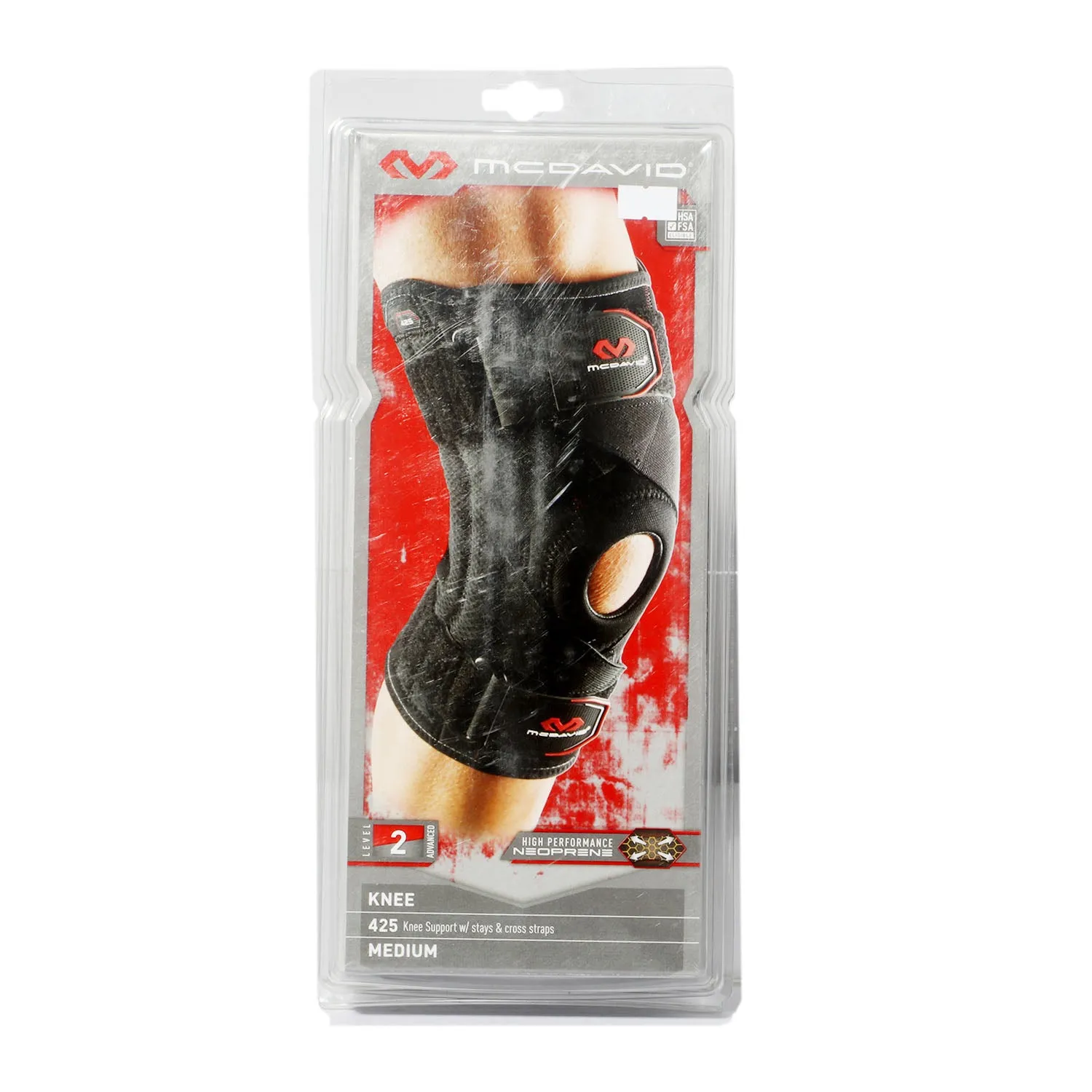 Knee Support w/ Stays & Cross Straps