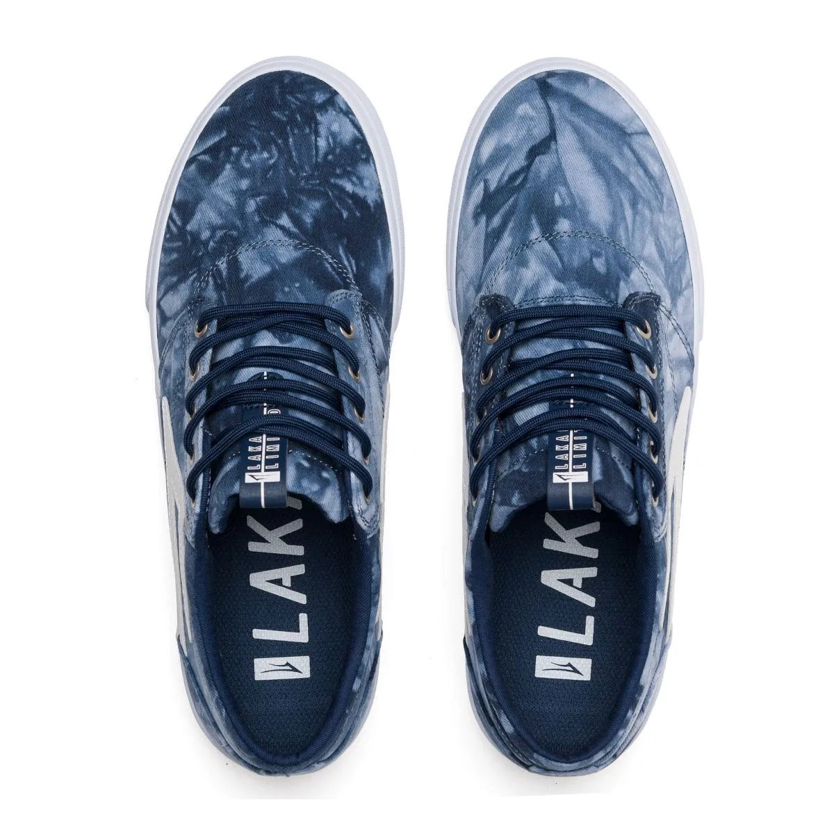 Lakai Griffin Navy Tie Dye Textile Skate Shoes