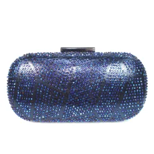Lunar Francie Occasion Wear Gemstone  Bag  ZLR524 NAVY