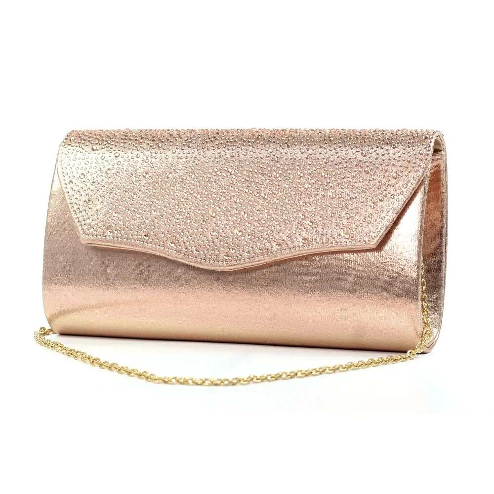 Lunar Jordana Occasion Wear Bag ROSE GOLD