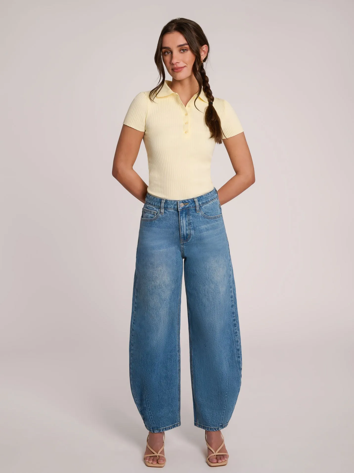 MALIA RELAXED JEANS / BLUE STEM