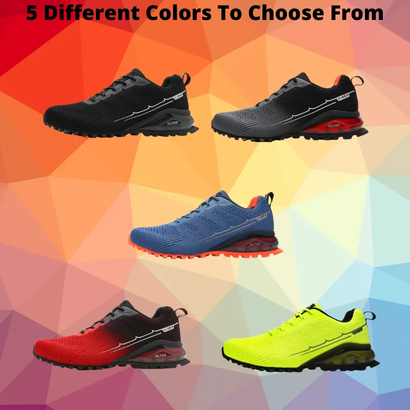 Men's Running Shoes Breathable Mesh Running Shoes Men's Trail Running Shoes