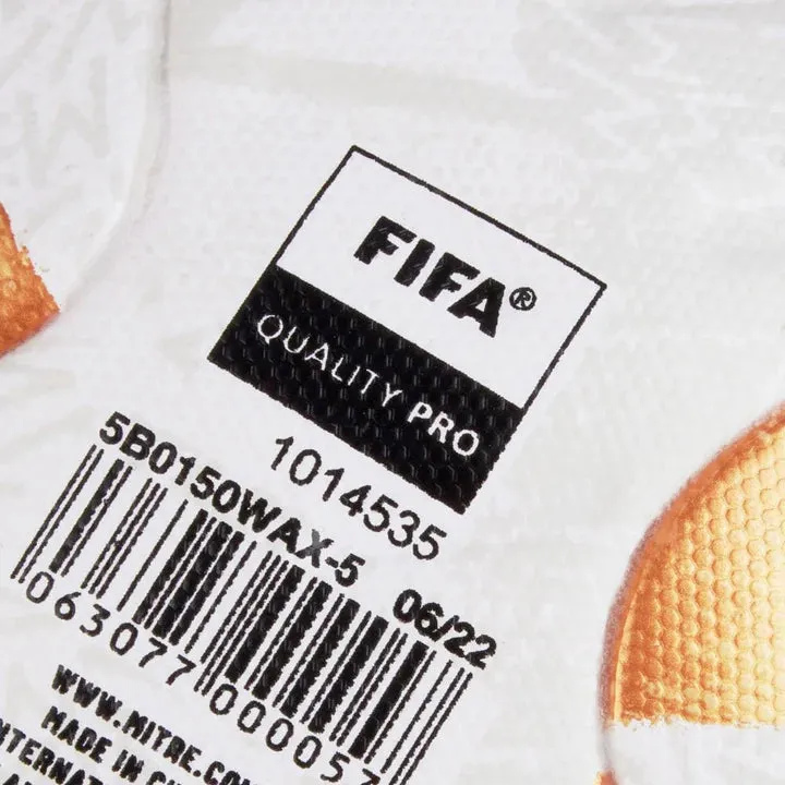 Mitre Ultimax Pro Soccer Ball - White/Gold/Black