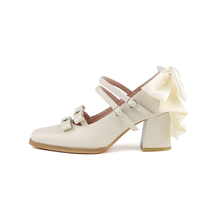 MODO~Magic Search~Sweet Lolita Shoes with Square Toe and Chunky Heel
