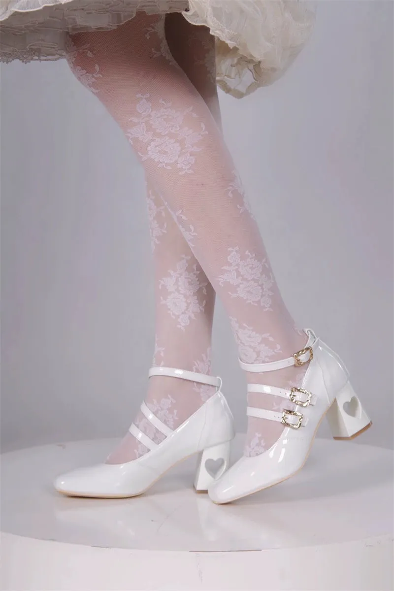 MR.Qiutian~Byron Manor~Elegant Lolita Shoes Thick Mid Heel Shoes