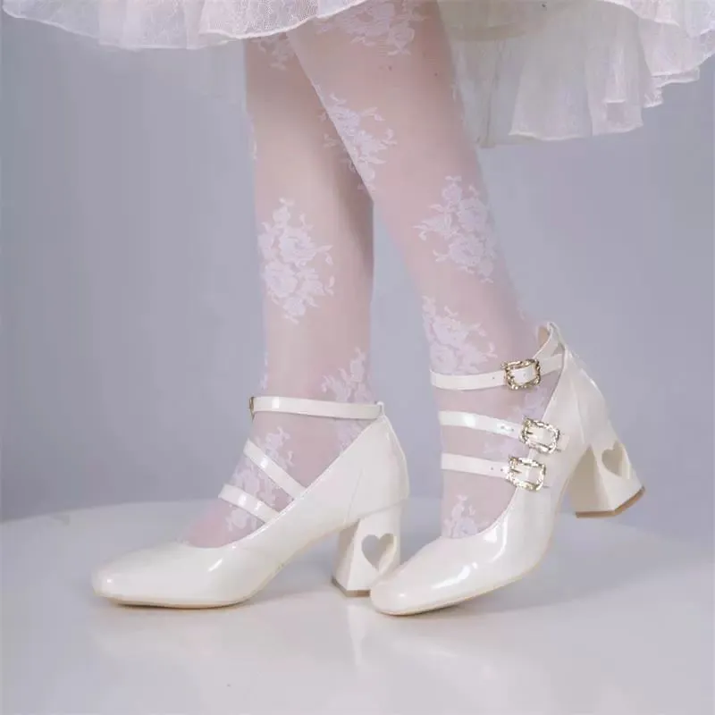MR.Qiutian~Byron Manor~Elegant Lolita Shoes Thick Mid Heel Shoes
