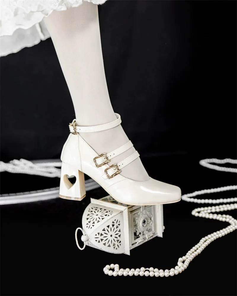 MR.Qiutian~Byron Manor~Elegant Lolita Shoes Thick Mid Heel Shoes