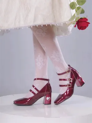 MR.Qiutian~Byron Manor~Elegant Lolita Shoes Thick Mid Heel Shoes