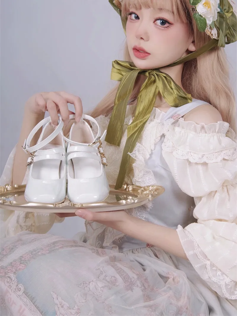 MR.Qiutian~Byron Manor~Elegant Lolita Shoes Thick Mid Heel Shoes