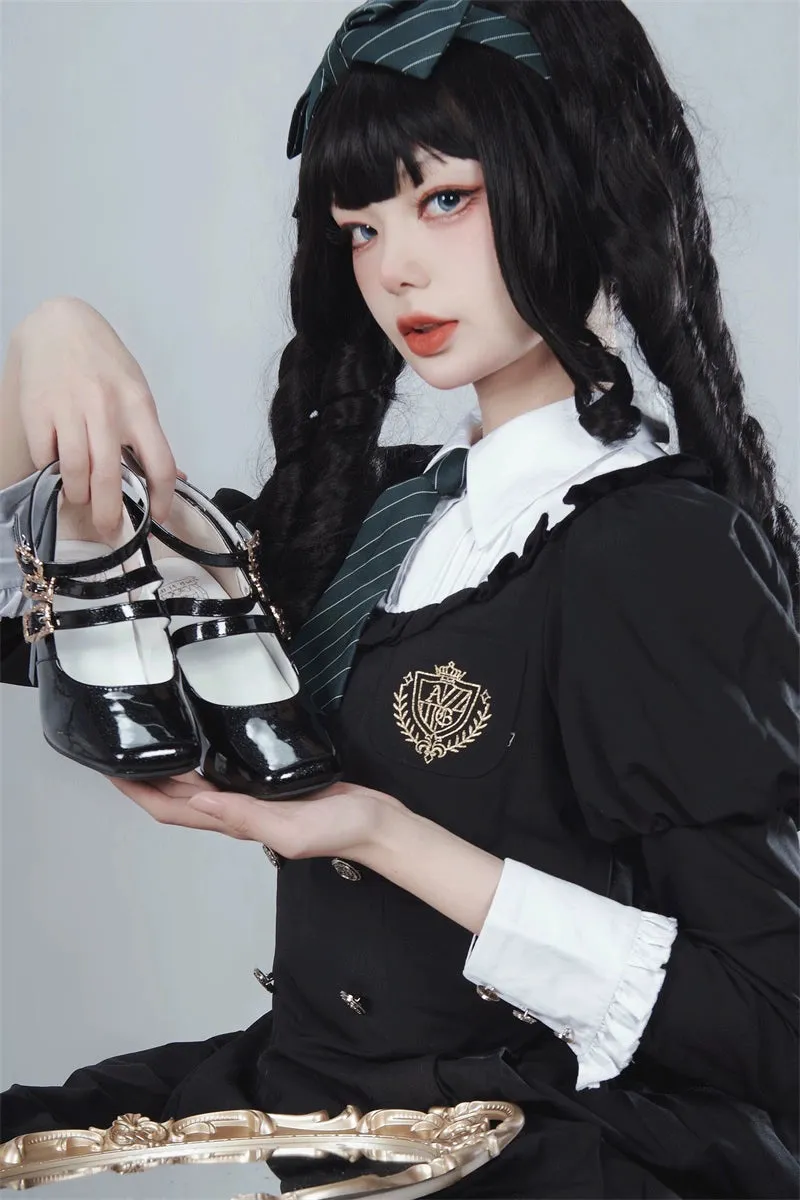 MR.Qiutian~Byron Manor~Elegant Lolita Shoes Thick Mid Heel Shoes