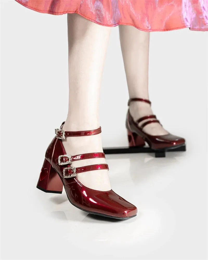 MR.Qiutian~Byron Manor~Elegant Lolita Shoes Thick Mid Heel Shoes