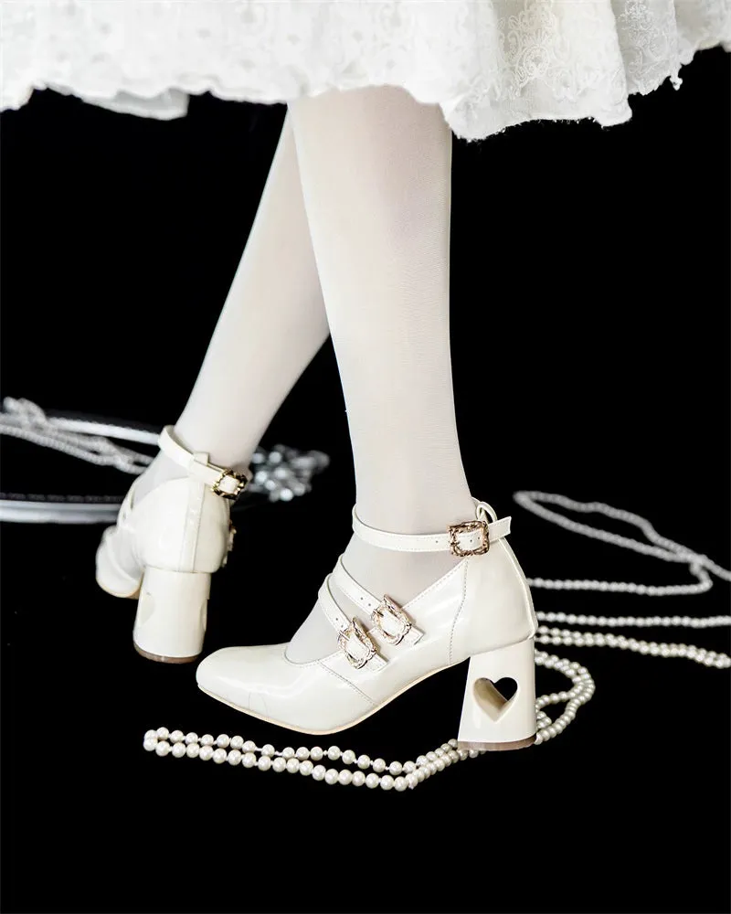 MR.Qiutian~Byron Manor~Elegant Lolita Shoes Thick Mid Heel Shoes