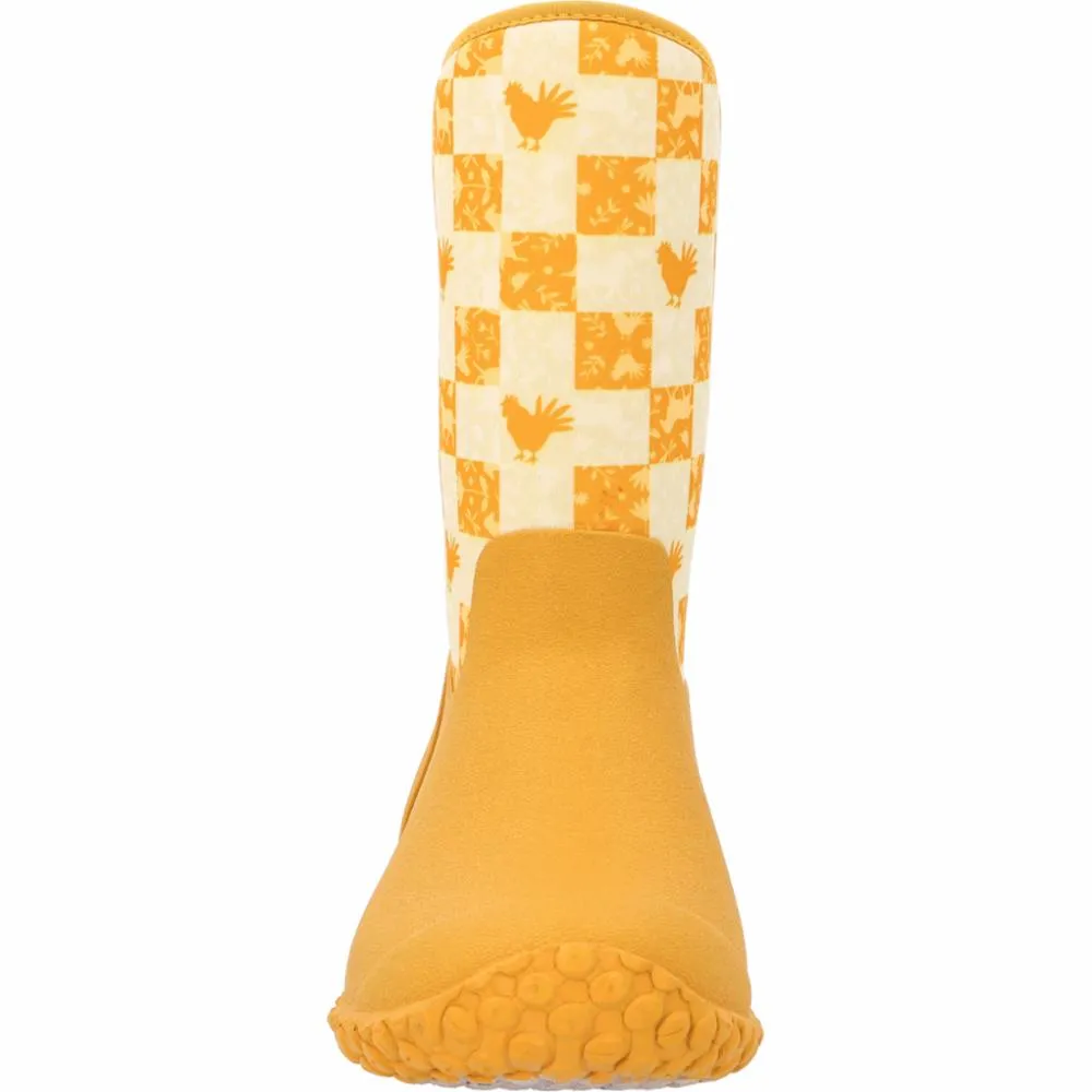 Muck Footwear Women MUCKSTER II MID YELLOW/FARMPRINT