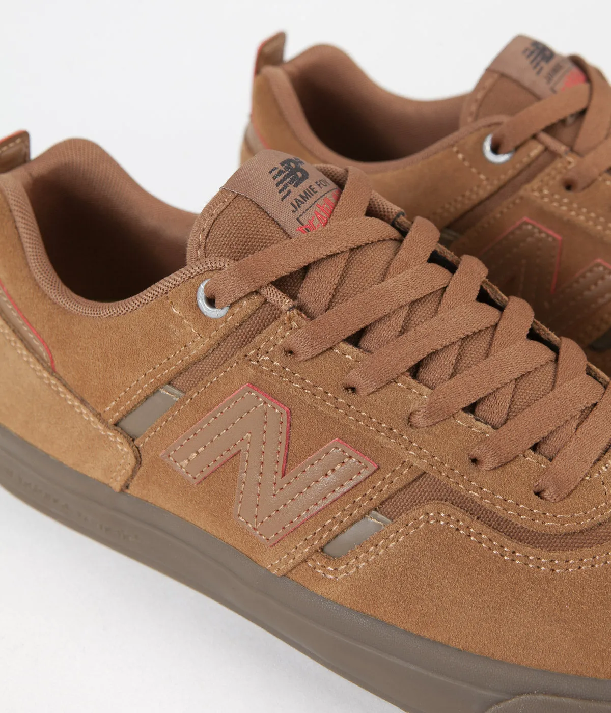 New Balance Numeric 306 Jamie Foy Deathwish Shoes - Brown / Gum