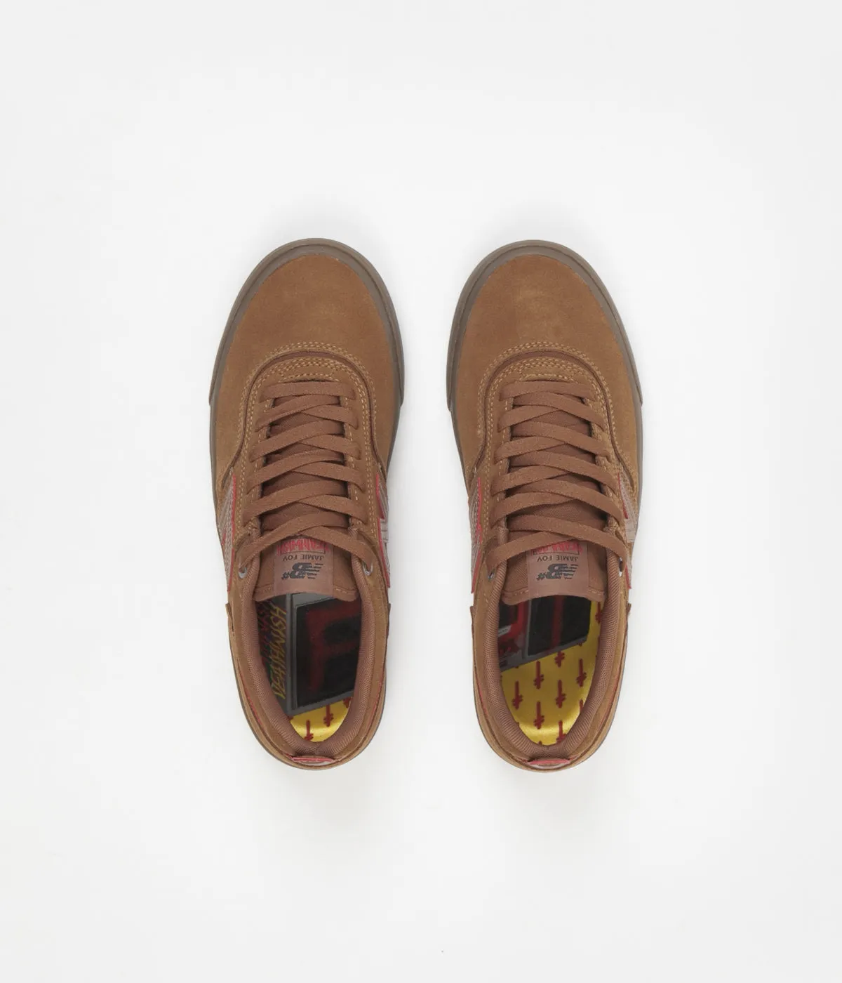 New Balance Numeric 306 Jamie Foy Deathwish Shoes - Brown / Gum