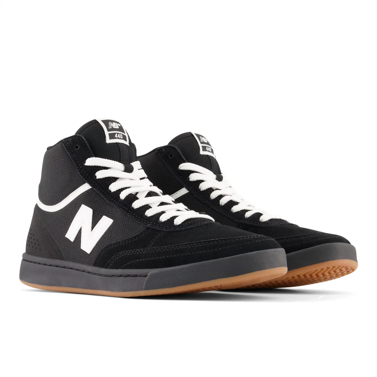 New Balance Numeric Men's 440 High Black White Shoes