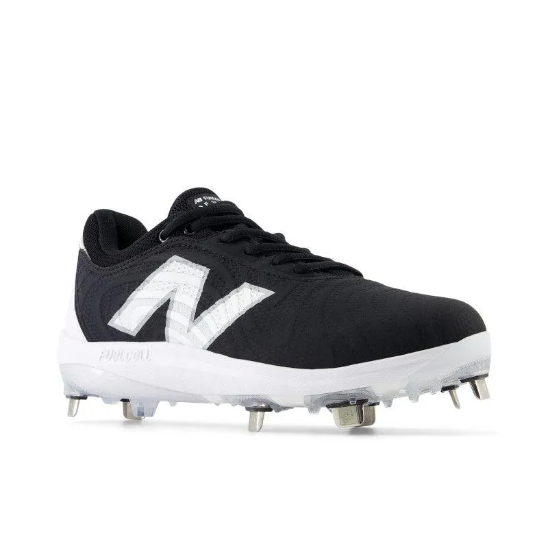 New Balance Women's FuelCell FUSE v4 Metal Fastpitch Softball Cleats - Black / Optic White - SMFUSEK4