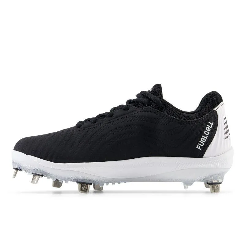 New Balance Women's FuelCell FUSE v4 Metal Fastpitch Softball Cleats - Black / Optic White - SMFUSEK4