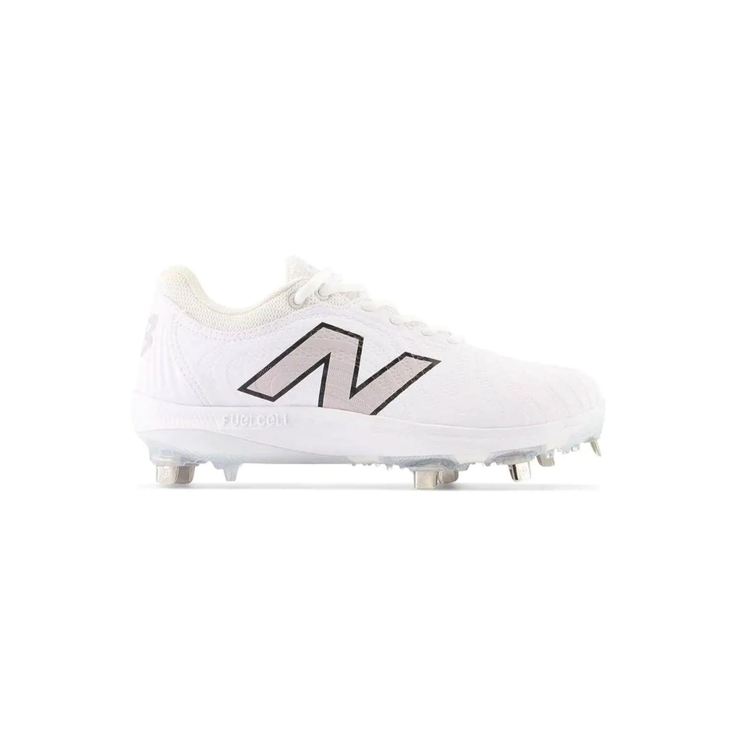 New Balance Women's FuelCell FUSE v4 Metal Fastpitch Softball Cleats - Optic White / Raincloud - SMFUSEW4