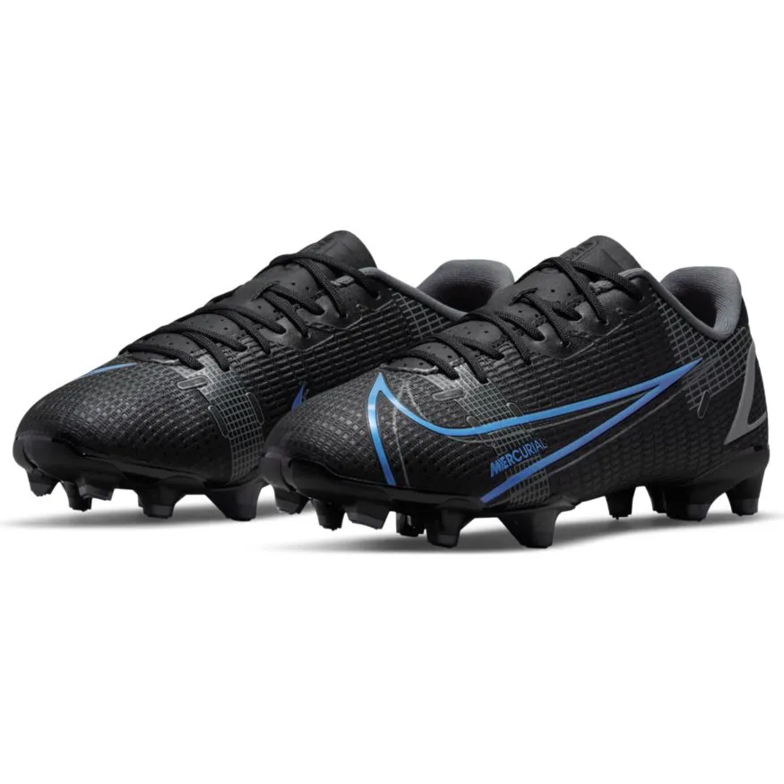 Nike Junior Mercurial Vapor 14 Academy FG/MG Soccer Cleat - Black/Black/IronGrey