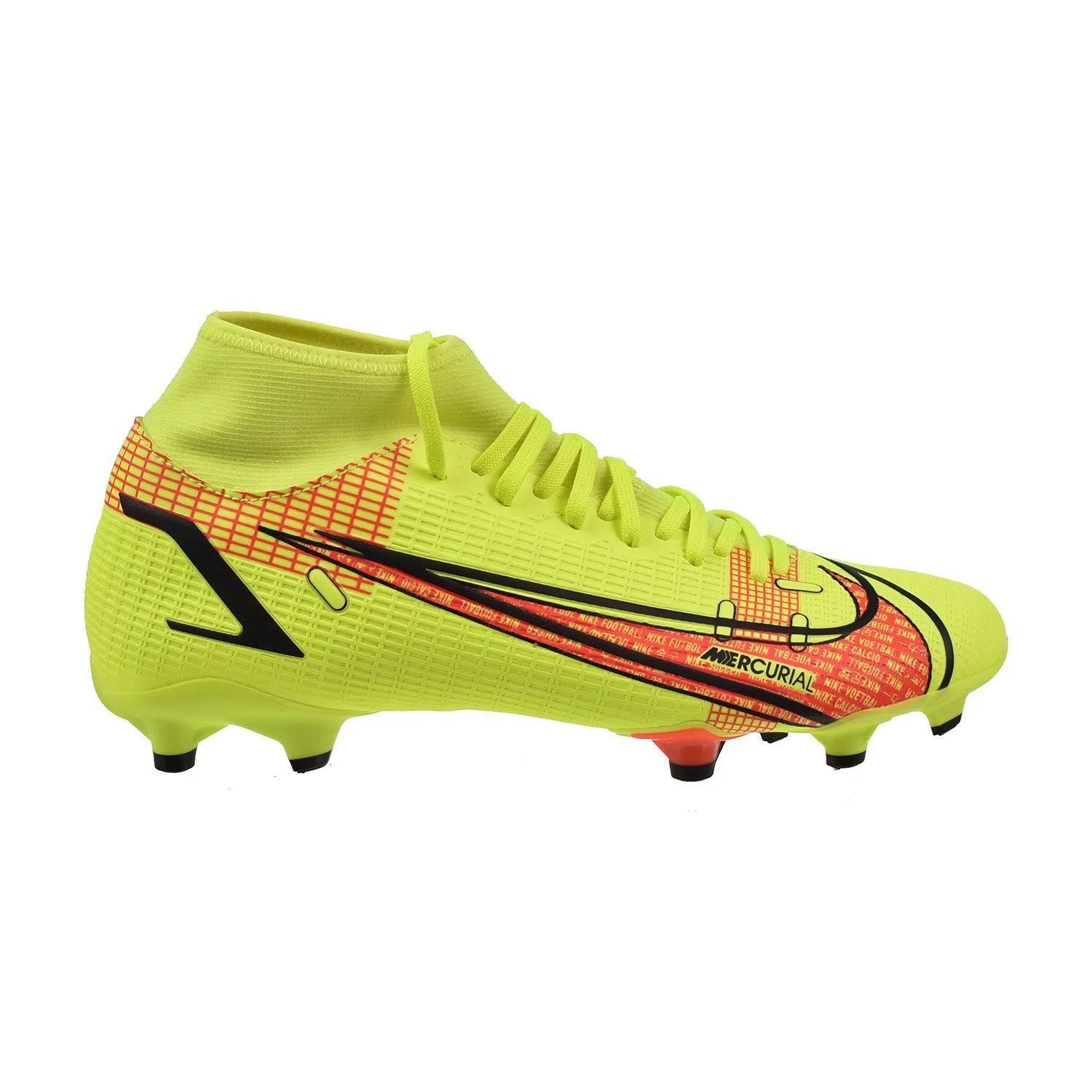 Nike Mercurial Superfly 8 Academy FGMG Men's Soccer Cleats Volt-Black