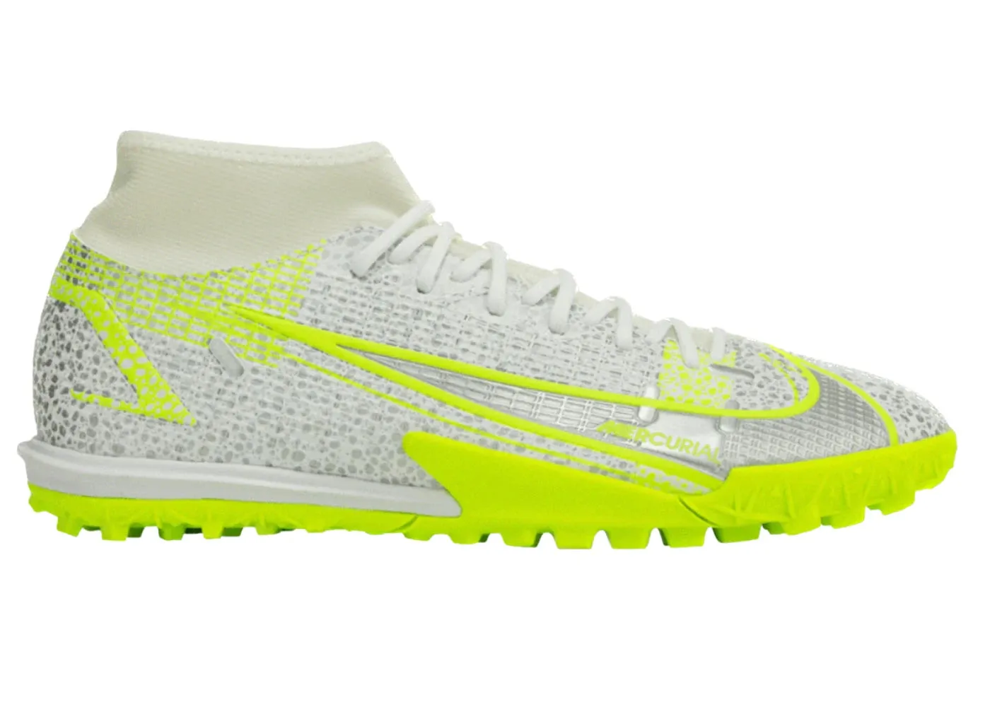 Nike Mercurial Superfly 8 Academy TF Silver Safari/Black/Metallic Silver/Volt