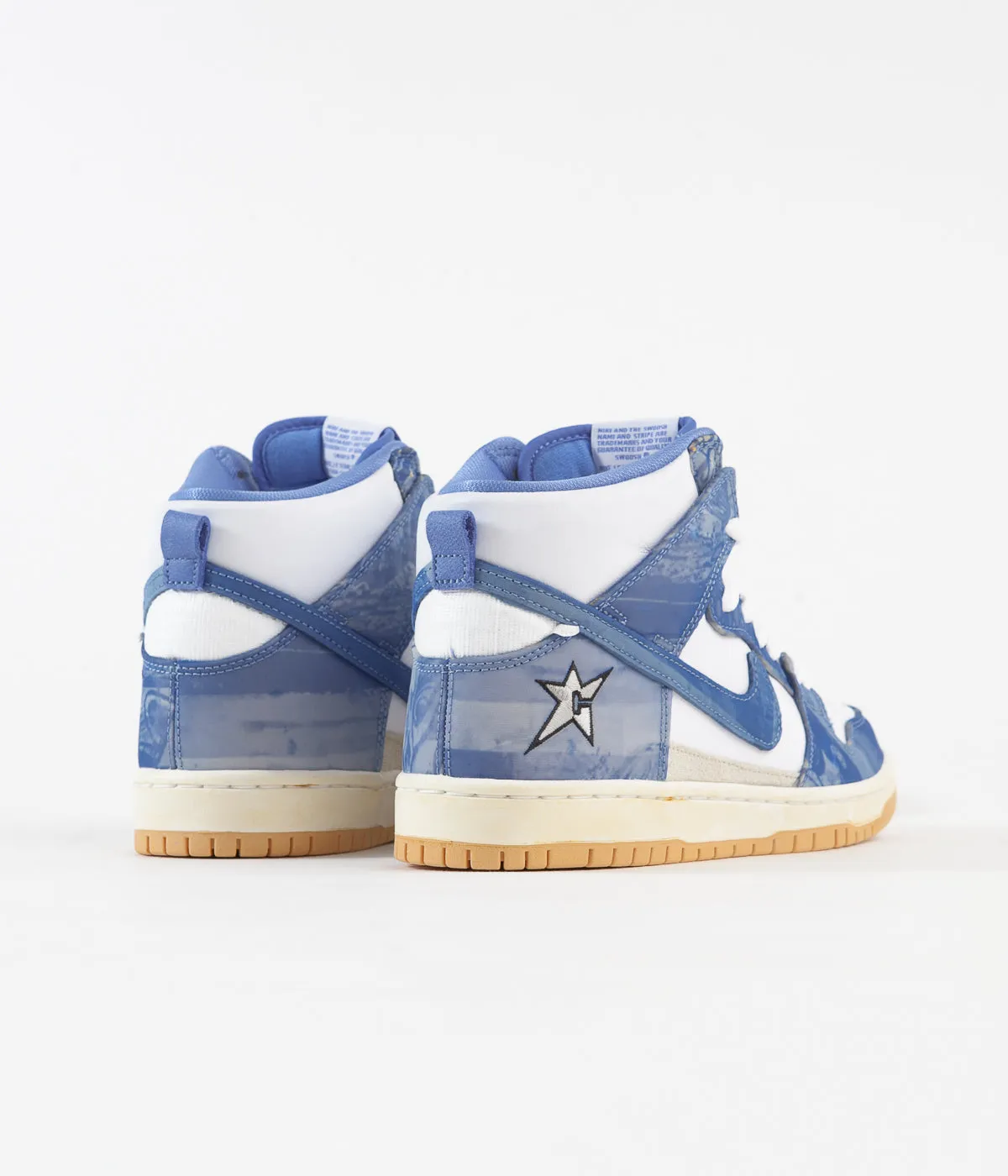 Nike SB x Carpet Company Dunk High Premium Shoes - White / Royal Pulse - Dark Sulfur