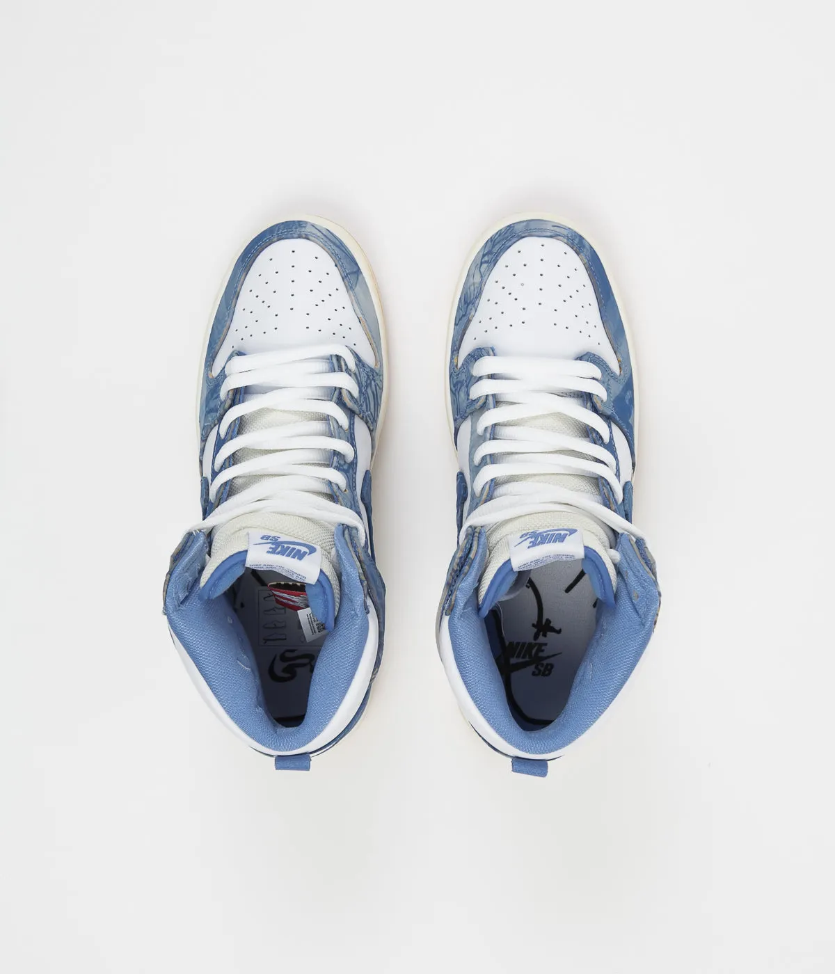 Nike SB x Carpet Company Dunk High Premium Shoes - White / Royal Pulse - Dark Sulfur