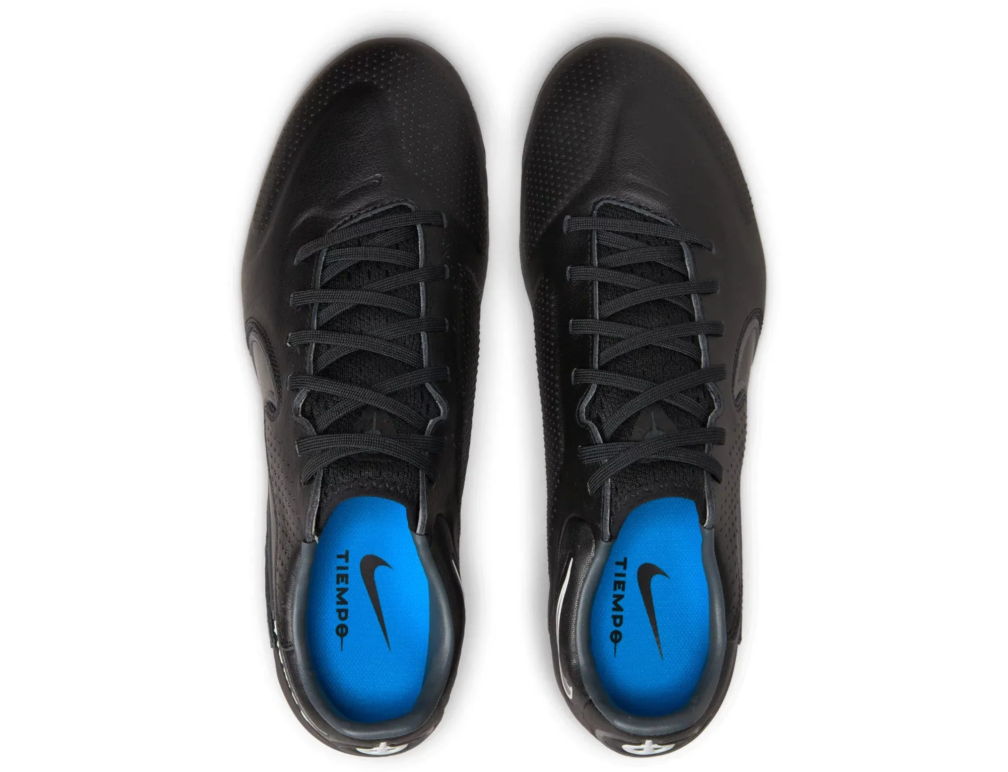 Nike Tiempo Legend 9 Elite FG Firm Ground Soccer Cleat -  Black/Summit White/Light Photo Blue/Dark Smoke Grey
