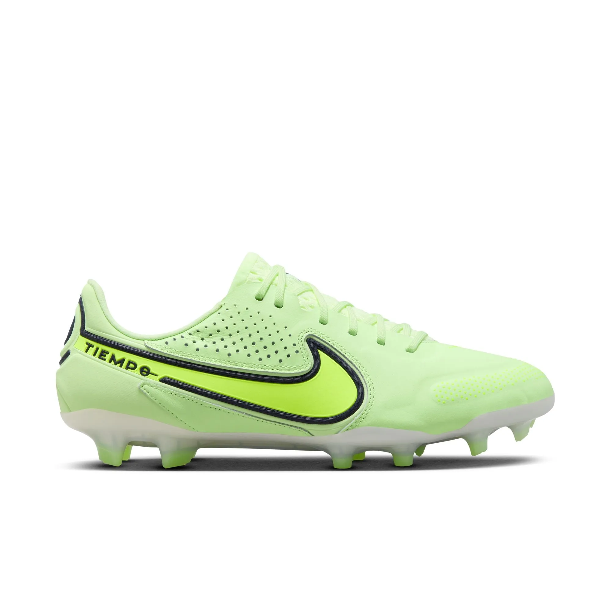 Nike Tiempo Legend 9 Elite FG Firm Ground Soccer Cleat - Yellow/White/Dark Grey