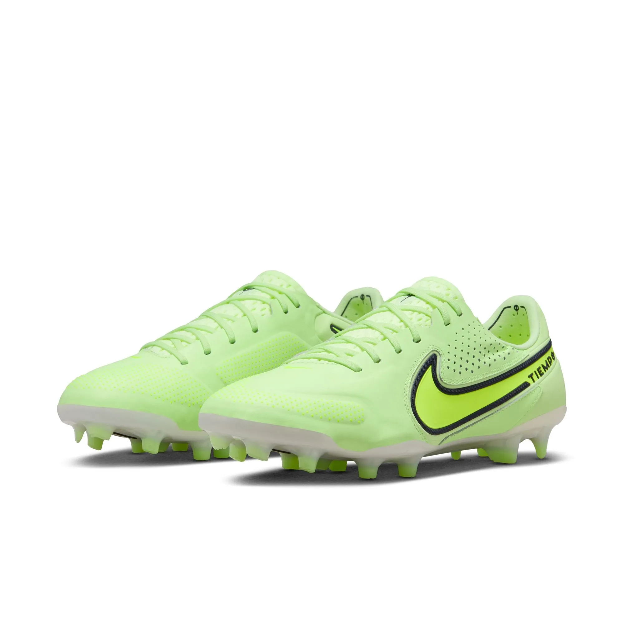 Nike Tiempo Legend 9 Elite FG Firm Ground Soccer Cleat - Yellow/White/Dark Grey