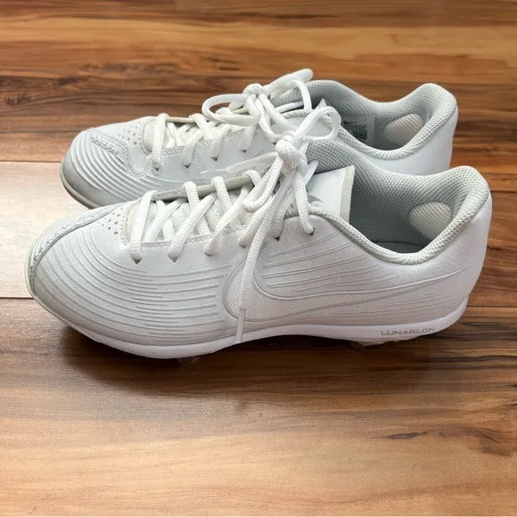 Nike White Lunarlon Softball Cleats