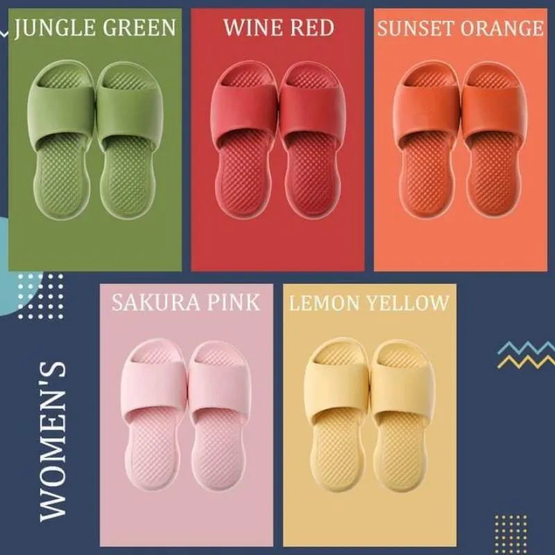 Non-slip wear-resistant thick-soled super soft slippers