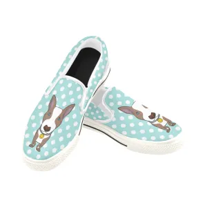 Polka-Dot Slip-on Skate shoes - Brindle dog