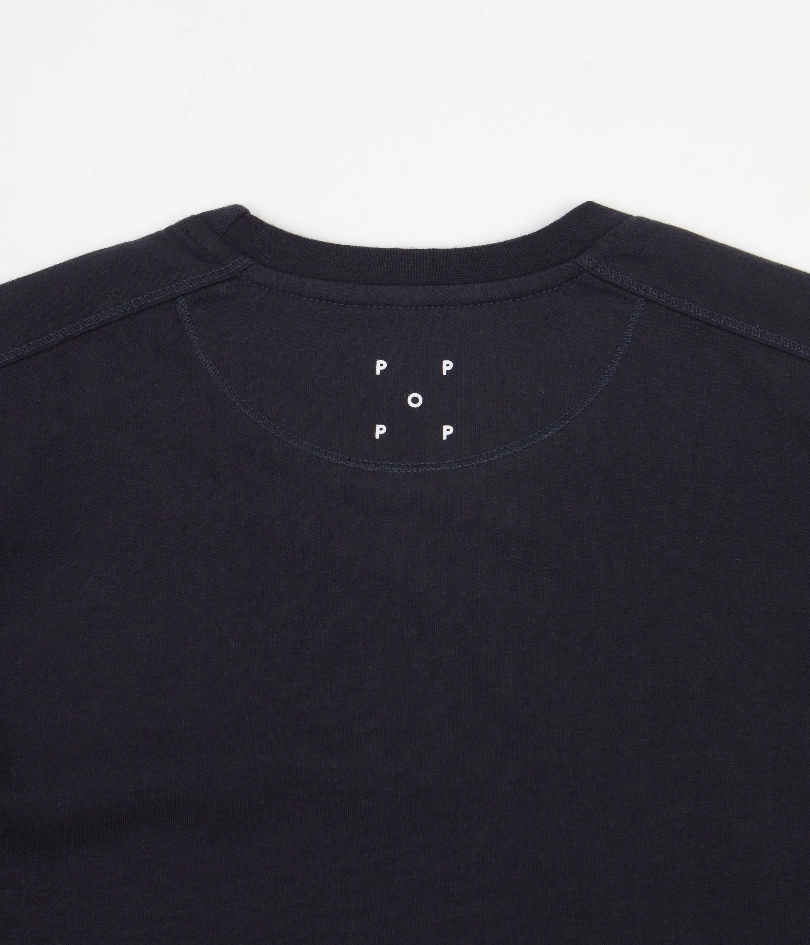 Pop Trading Company Pop World News T-Shirt - Navy