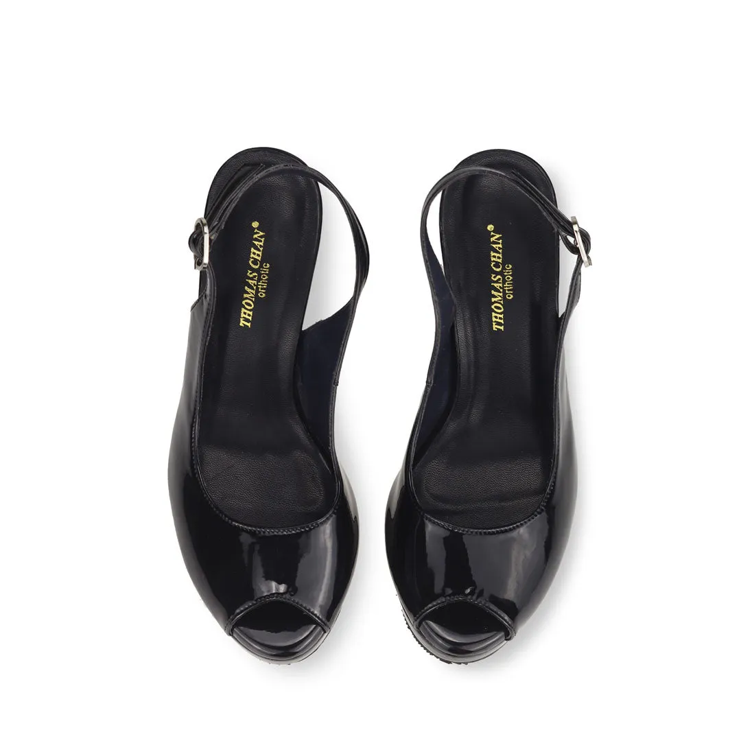 [Pre-Order] Peep Toe Slingback Stiletto High Heels 3"inch [Office Wear Series]