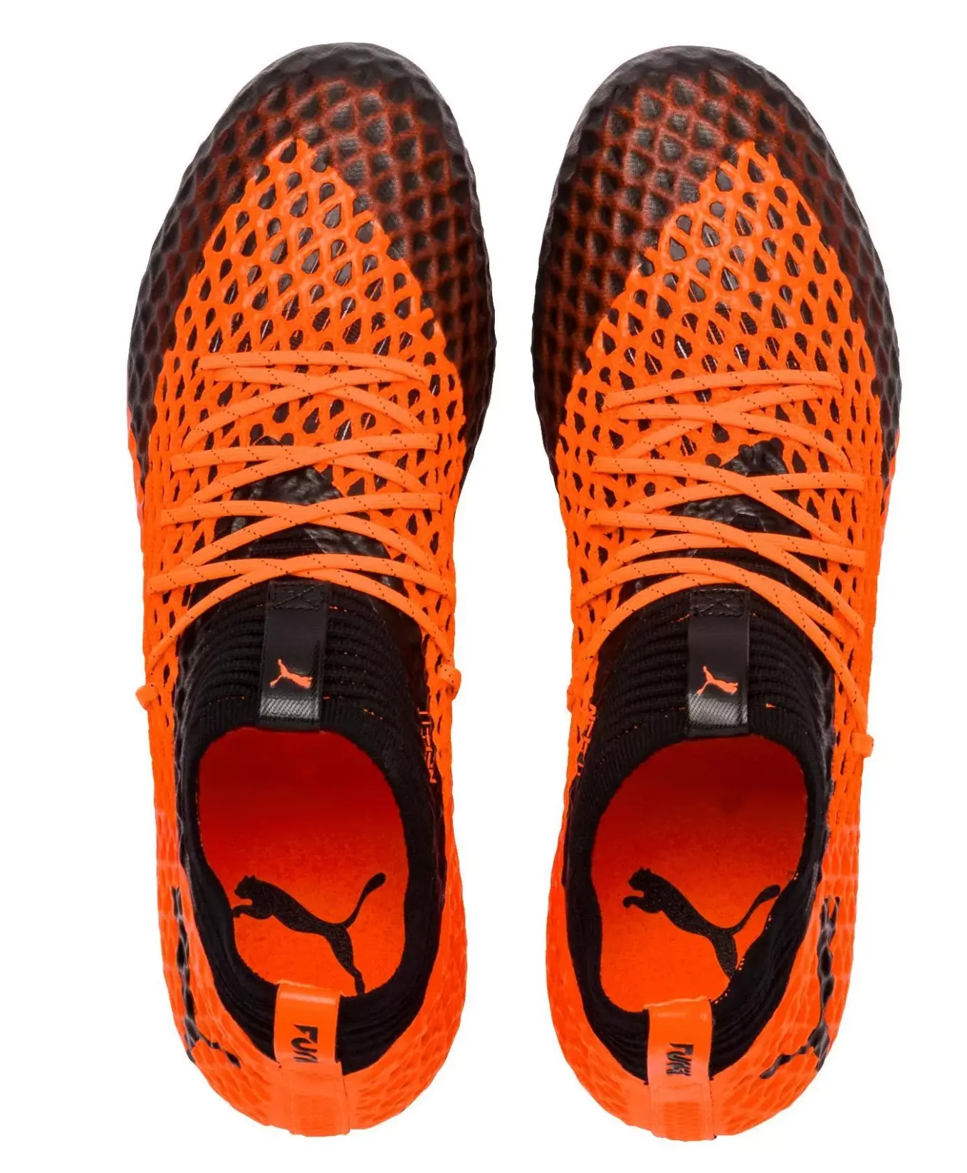 Puma FUTURE 2.1 NETFIT FG/AG Firm Ground Soccer Cleat - Black/Orange