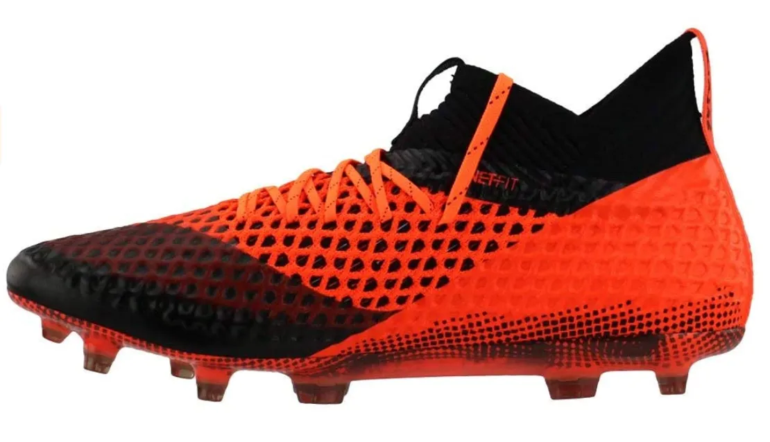 Puma FUTURE 2.1 NETFIT FG/AG Firm Ground Soccer Cleat - Black/Orange