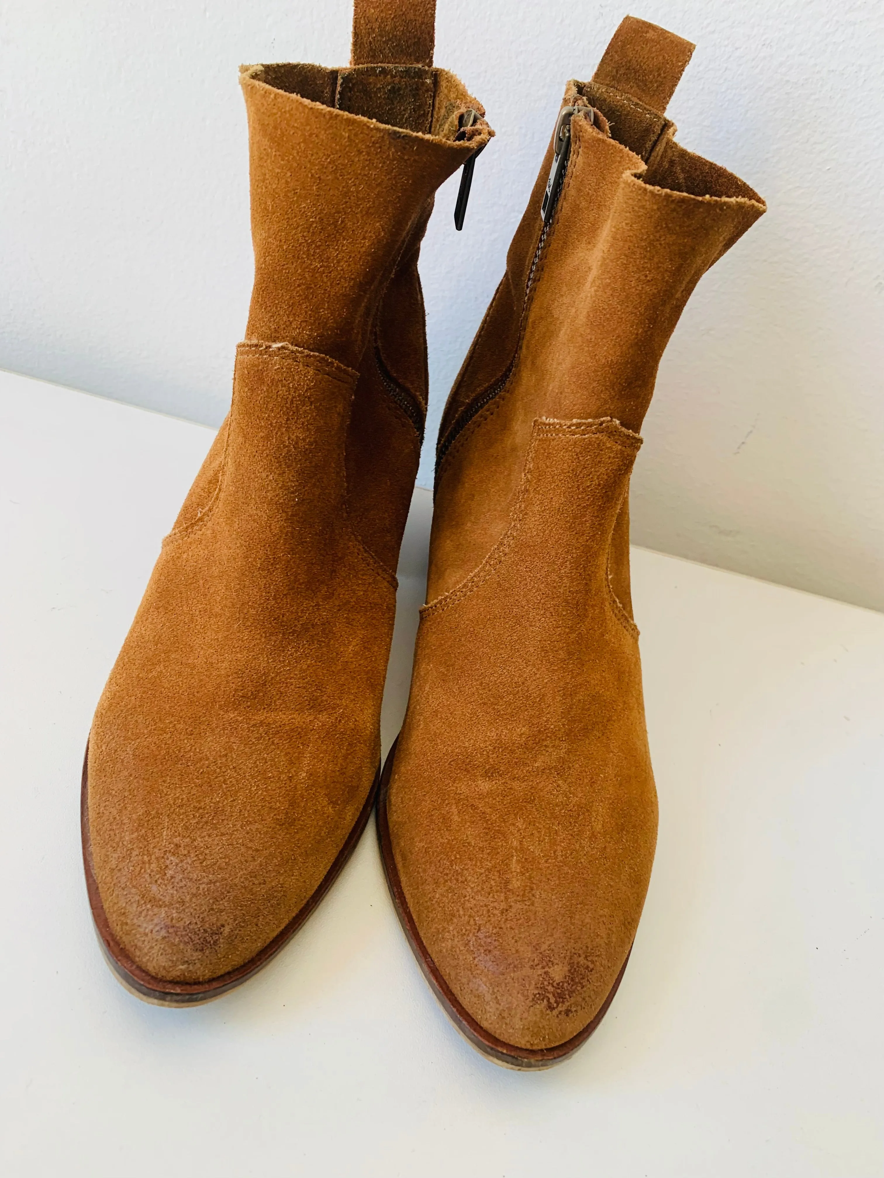 Rebels Mara Suede Bootie In Bronze Size 7.5