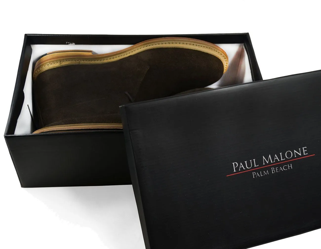 SAHARA Brown Full Leather Chukka Ankle Boots by Paul Malone