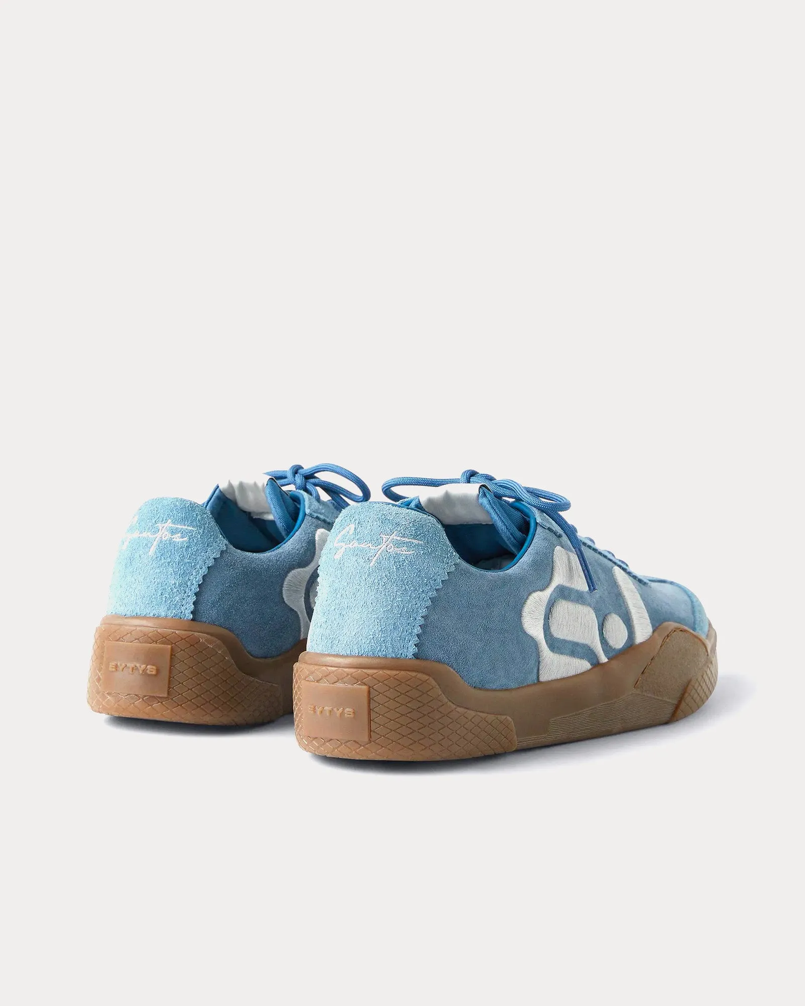 Santos Suede Indigo Low Top Sneakers